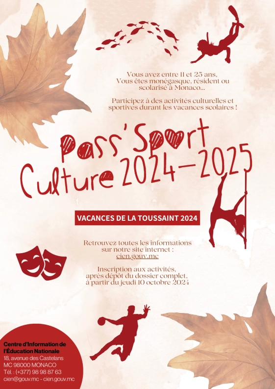 Pass'Sport Culture - Inscriptions Toussaint